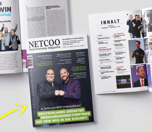 NEU: Netcoo Magazin 10-2020 – proWIN international – Deutschlands größter Reinigungsdirektvertrieb auf dem Weg in die Zukunft neu:-netcoo-magazin-10-2020-–-prowin-international-–-deutschlands-groesster-reinigungsdirektvertrieb-auf-dem-weg-in-die-zukunft